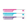 Donna Carbon Parting Pin Tail/Rat Tail Combs, Anti-Static, Heat Resistant