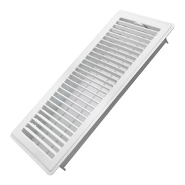 Howeall 6x14 Inch Floor Vents Heavy Duty Floor Registers, Floor Air Vent Covers for Home Floor Wall Ceiling, Rust Proof Finish Registers Grilles & Vents - White