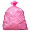 Plasticplace 12-16 Gallon Trash Bags │ 1.2 Mil │ Pink