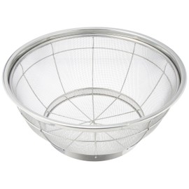 Endoshoji AZL4340 Strainer, Commercial Use, Shallow Type, New Mammoth, 15.7 inches (40 cm), Stainless Steel, Made in China