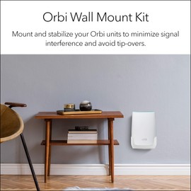 NETGEAR Orbi Wall Mount - Compatible with Orbi WiFi Router, Satellite, RBK50, RBK752, RBK852, RBK853, RBKE963 and More, 1 Pack (RBKWM-10000S)