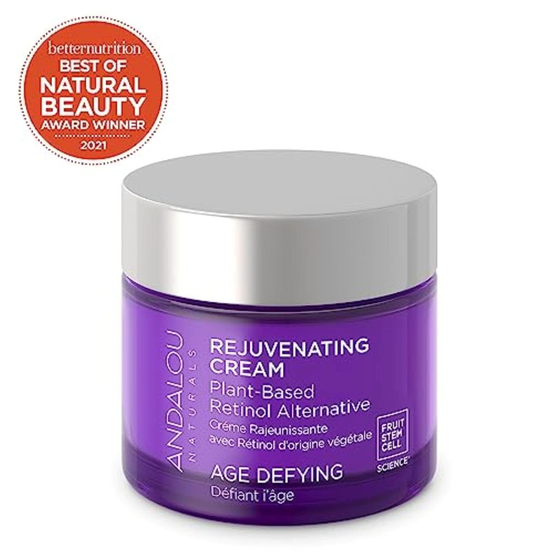 Andalou Naturals Age Defying Plant-Based Retinol Alternative Cream, 1.7 Ounce