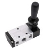 Baomain Pneumatic Solenoid Valve Manual Control Push-Pull, 4H210-08 PT 1/4"