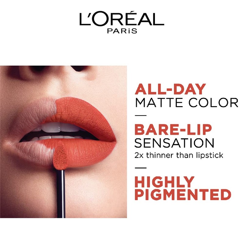 L’Oréal Paris Rouge Signature Liquid Lipstick, Matte, 146