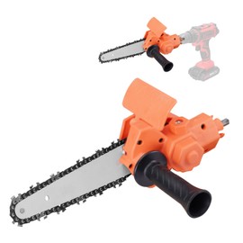 Sunydog Electric Chainsaw Attachment, 6 Inch Electric Drill Attachment, Woodworking Cutting Tool Accessories for Wood Cutting Tree Trimming, Household Garden Use, for 6-13mm 3-jaw Collet Drill