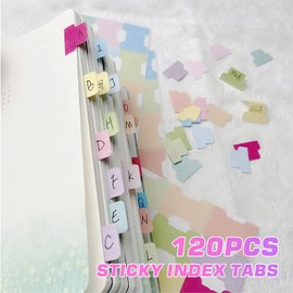 120 pcs Sticky Index Tabs, Planner Stickers, Bible Tabs, Use to Label and Organize Documents, Bibles, File Folders, Books, and More. 12 Colors (10)
