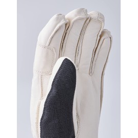 Hestra Tarfala 5-Finger Glove I Waterproof, Windproof, Insulated Winter Leather Ski Glove, Charcoal, 7