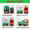Battery Operated Locomotive Train Set for Wooden Train Tracks,Powerful Engine
