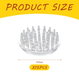 15 Pieces Transparent Furniture Foot Pads, Round Furniture Foot Pads, Anti-Slip Furniture Foot Pads, Furniture Protective Pads, Furniture Accessories