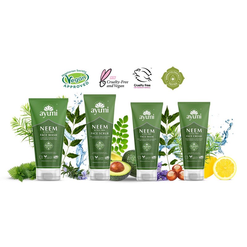 Ayumi Neem & Tea Tree Face Cream, Balanced Blend of