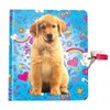 Playhouse Puppy Doodles Shiny Foil Cover Lock & Key Lined