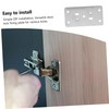 WOONEKY DIY Cabinet Door Repair Kit 8pcs Door Reinforcement Plate