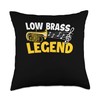 Baritone Player Marching Band Throw Pillow
