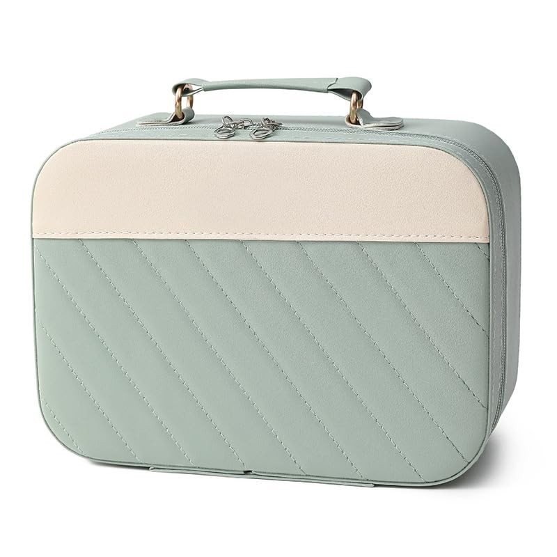 ZONADA Elegant PU Makeup Case with Ample Storage and Waterproof