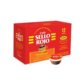 Sello Rojo, Tradicional Single Serve Coffee K-Cup Pods, 12 ct