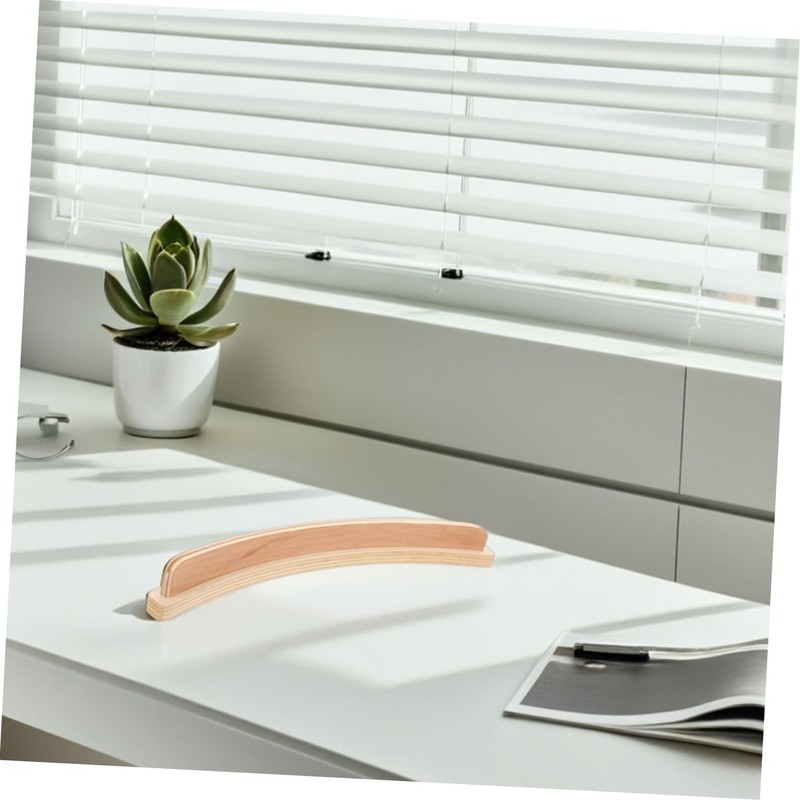 Operitacx Set of 2 Wooden Card Holders Card Organizer for