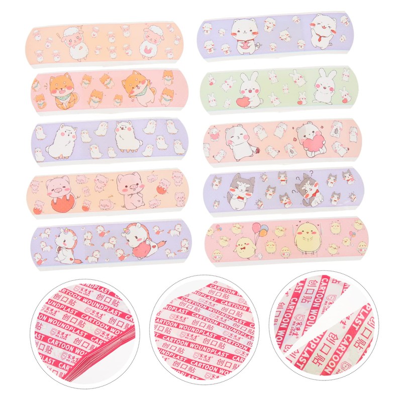 KOMBIUDA Cartoon Hemostatic Woundplast Breathable Care Patch for Wounds Strong