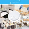 4 Pieces White Desk Grommet, 60mm (2.4 inch) Plastic Desk