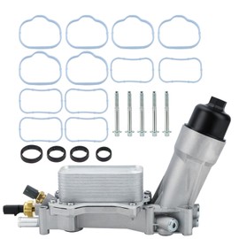 926-876 Aluminum Engine Oil Cooler Oil Filter Housing Adapter For 2011-2016 Dodge Charger,Chrysler 200 300, Grand Cherokee, Wrangler, Ram 1500 ProMaster 3.6L Replaces# 5184304AE, 68105583AF