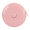 Buachois Retractable Soft Measuring Tape, 1.5m Pink, Push Button Lock,