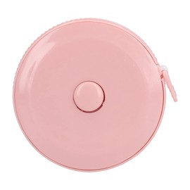 Buachois Retractable Soft Measuring Tape, 1.5m Pink, Push Button Lock, Body Measuring Tape