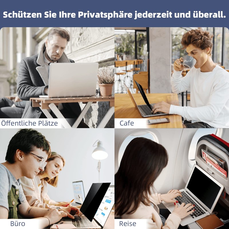 Laptop Privacy Screen 15.6 Inch Aspect Ratio 16:9, Anti Blue