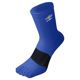 Umbro Men's Soccer Five-Toe Socks, Stockings, Arch Support, Grip, Rich Color Variance, BLU (UAS8422), 22.0-24.0 cm