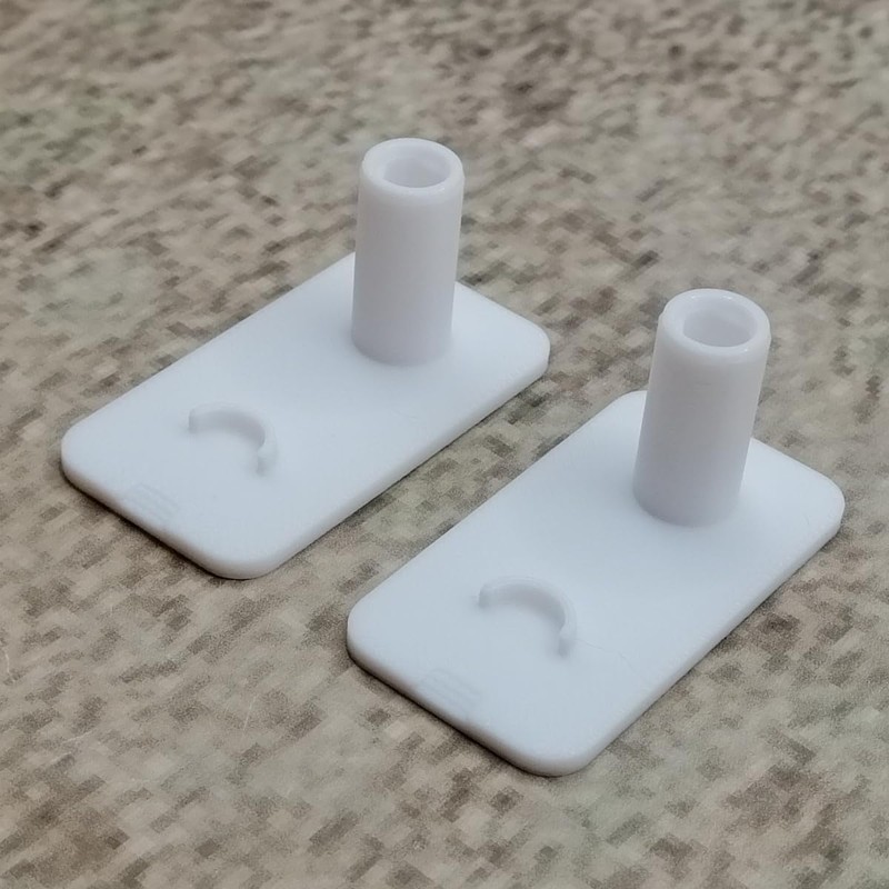 ULEIVA Replacement Clip 2 Pieces White Compatible with Kermi Type