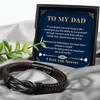 Shoppawhile Gifts for Dad Mens Leather Bracelet Dad Fathers Day