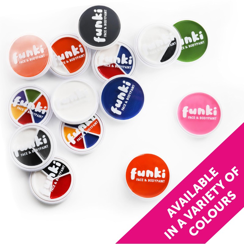 Rainbow Oil-Based Facepaint - Pot of Multicoloured Face & Body