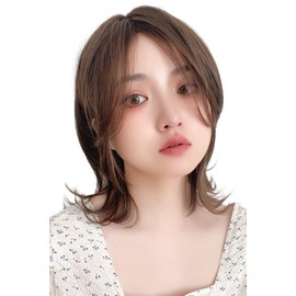 [Brightlara] Soft Wolf Layer Wig Short Bob Natural Full Wig Wolf Wolf Hair hf1510-DP
