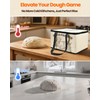 LIFVCNT Bread Proofing Box, Foldable Dough Proofer with Shelf, Adjustable