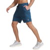 JustSun Men's Sports Shorts with Zip Quick Drying Lightweight Stretch