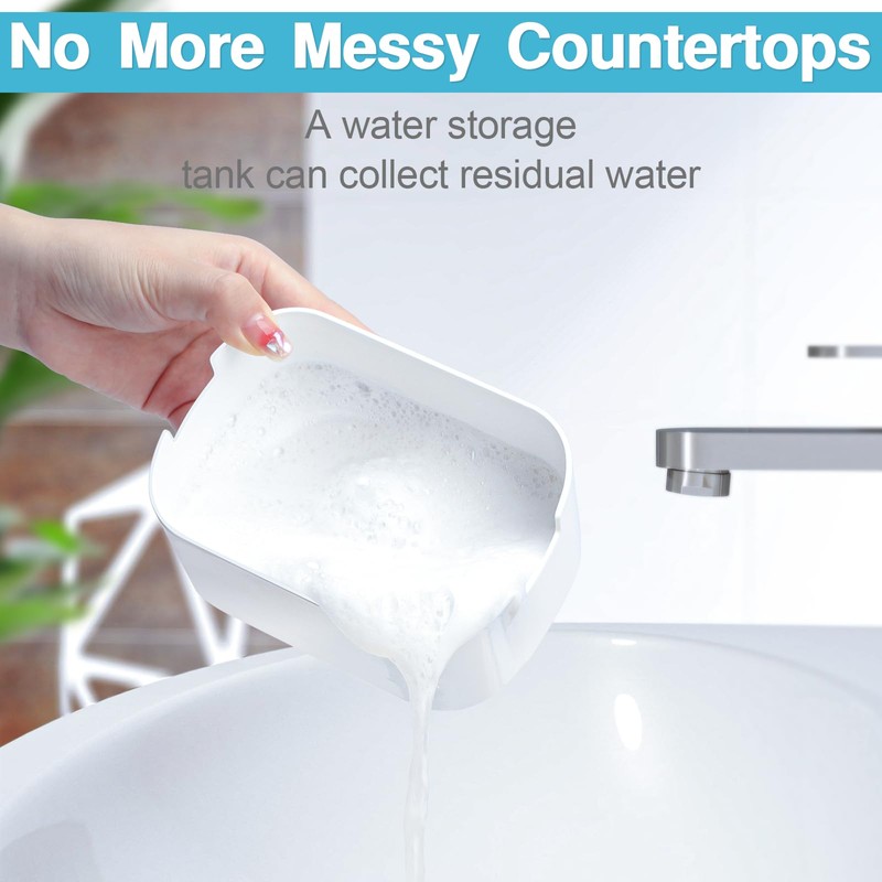 Alyvisun, Soap Dispenser Kitchen, Dish Soap Dispenser with Sponge Holder,