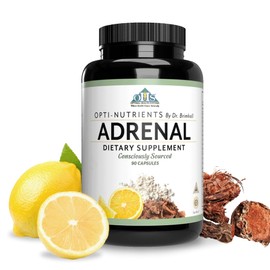 Optimal Health Systems Opti-Adrenal | Adrenal Restore Supplement | Adrenal Powder, Glandulars, Rhodiola Root & 10+ Key Nutrients | 90 Capsules...