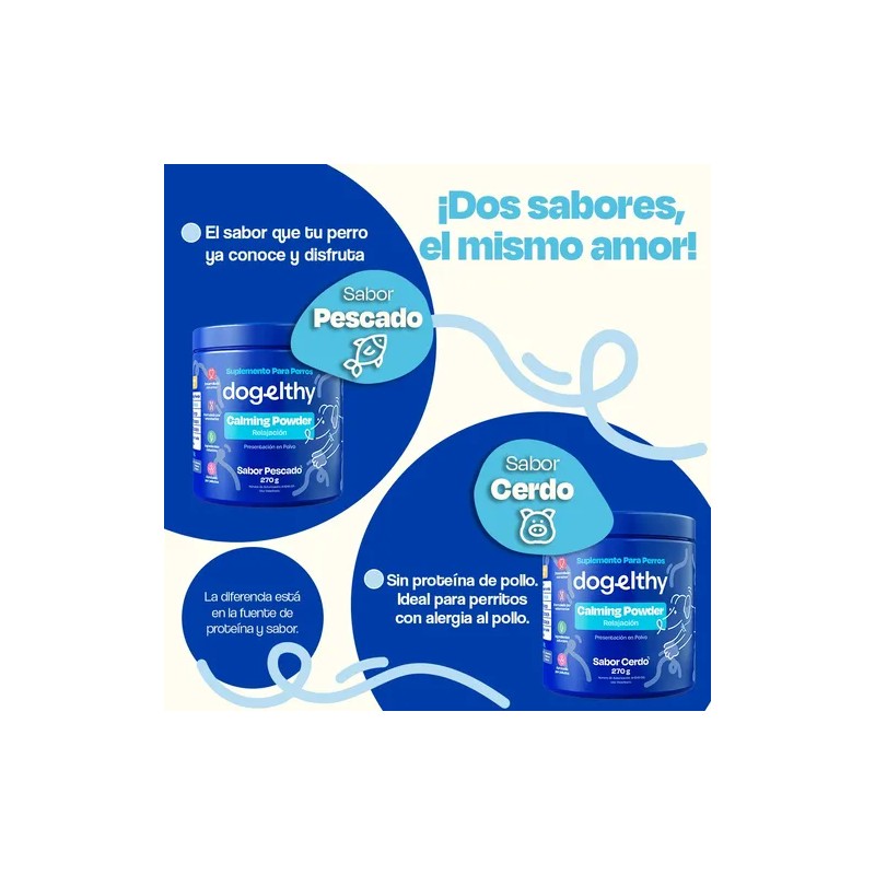 Dogelthy Calming Powder Suplemento Para Perros (cerdo)