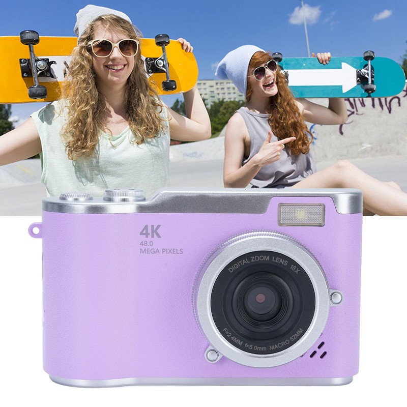 48MP 8X Digital Zoom Compact Camera for Photography, Travel &