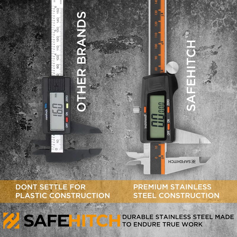 SAFEHITCH - Digital Vernier Caliper - Inches - MM -