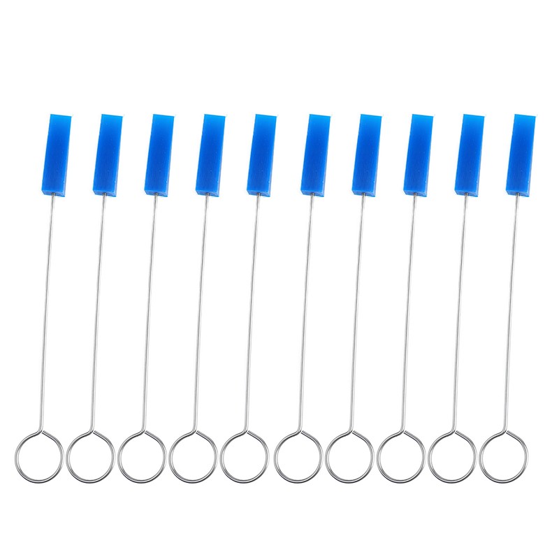 10PCS Piano Tuning Mutes Metal Handle Triangular Rubber Fixing Tool