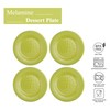 UPware 4-Piece 6 Inch Melamine Dessert Plates Appetizer Dinner Plates