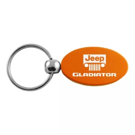 Jeep Gladiator Oval Key Ring (Orange)