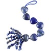 Nupuyai 30cm Lapis Lazuli Hanging Ornament Heart Shaped Car Window