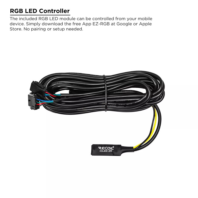 RECOIL RING65-RGB Waterproof 6.5-Inch RGB LED Speaker Rings, Pair