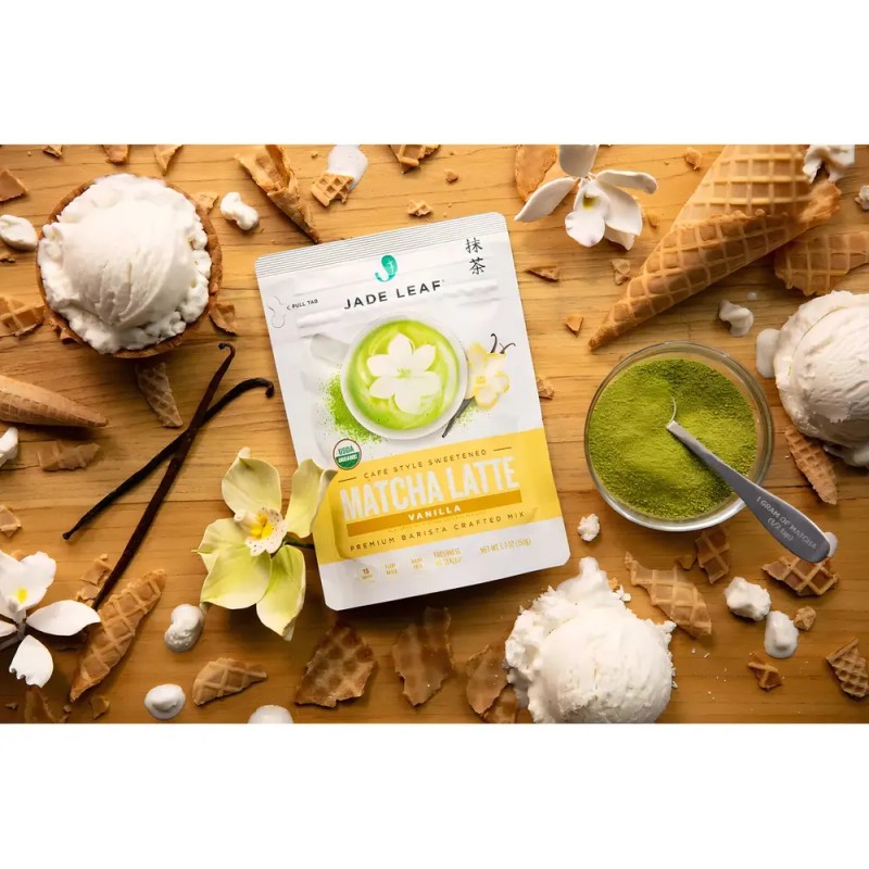 Té Verde Matcha Latte Vanilla Orgánico en Polvo, por Jade