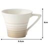 Narumi 52146-2794 Cup Saucer, Gold Swirl Band, Gold, 4.3 fl