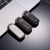 PIMOHI NBOX Key Case, Metal, Genuine Leather, Fits Honda Key