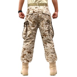 ZLSLZ Men's Military Tactical Casual Camouflage Multi-Pocket Cargo Pants Trousers (S/W30, Desert Camo)