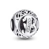 NINGAN 925 Sterling Silver Charm Letter of the alphabet for