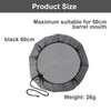 DIYCUT 3 Stück Schwarz Regentonnen Netz, 60cm Regentonnen-Schutznetz, Polyester Schutznetz