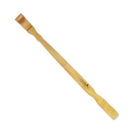 BambooMN 25 Inch Bamboo Wooden Back Scratchers Shoe Horn for Itchy Stress Relief, 20 Units